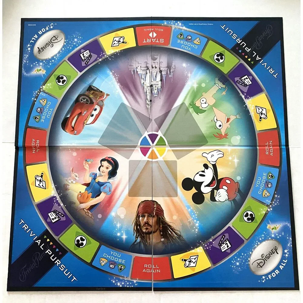 Trivial Pursuit Disney for All Edition Board Game (one damaged card)
